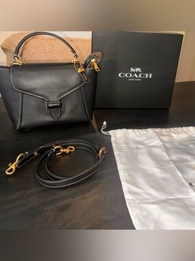 Coach Courier Carryall- Black with Gold Hardware